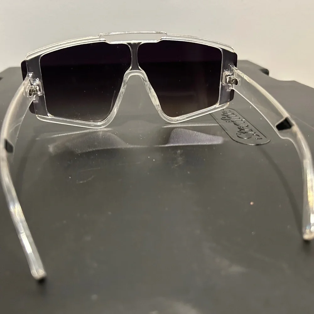 Stylish Black and Silver Wearable Tech Glasses